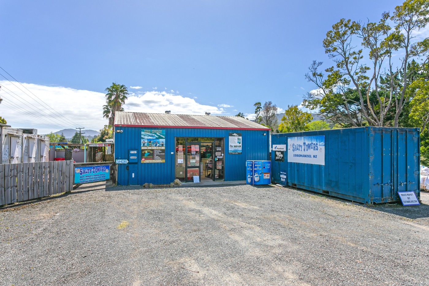 Coromandel Icon-Salty Towers, business, land and buildings
